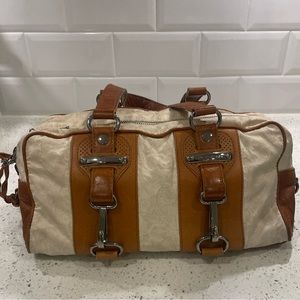 Vintage Womens Balenciaga Chevre Perforated Hook Tote Hand Bag